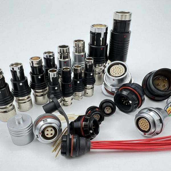 F Series High Density IP68 Waterproof Push Pull Connector with EMC Shielding and Fischer Compatibility