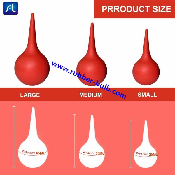 Diameter 42mm 25ml Medial Rubber Ear Cleaning Syringe For Kids