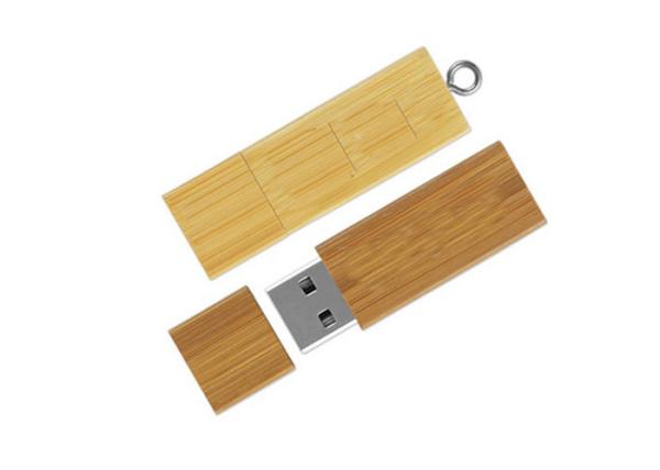Economical Wooden Usb Memory Stick 2GB - 64GB  Swivel Shape With Wrist Strap
