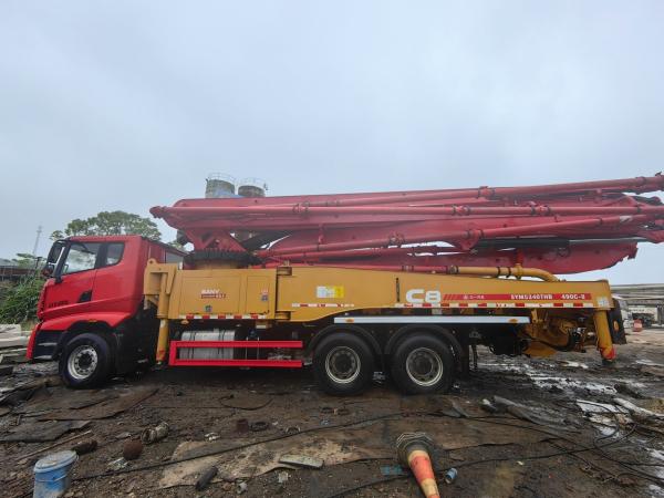 Concrete Pump Vibrating Amplitude 2.6mm Heavy Equipment 49m Boom Pump Truck Mounted Pump