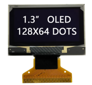 Pantalla OLED de 1,3 pulgadas de alto contraste con resolución de 128x64 puntos y ángulo de visión de 160 ° SH1106 Display IC 30PIN Soldering FPC