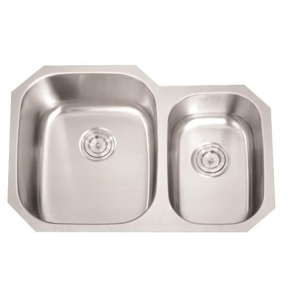 Кухонная раковина нержавеющей стали шара современного дизайна/двойника Ундермоунт раковины нержавеющей стали шара двойника финиша сатинировки