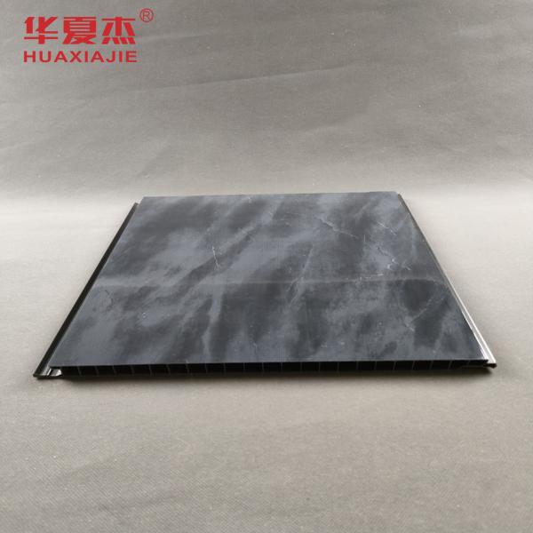 Marble Black PVC Wall Panel Decorative Printing PVC Wall Panel For Office Or Hotel