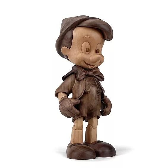 Birch Oak Natural Wooden Art Sculpture Wood Pinocchio Exhibition