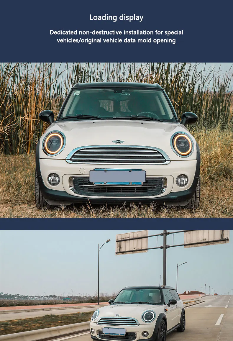 Mini R55 R56 R57 6000K BMW MINI Фары