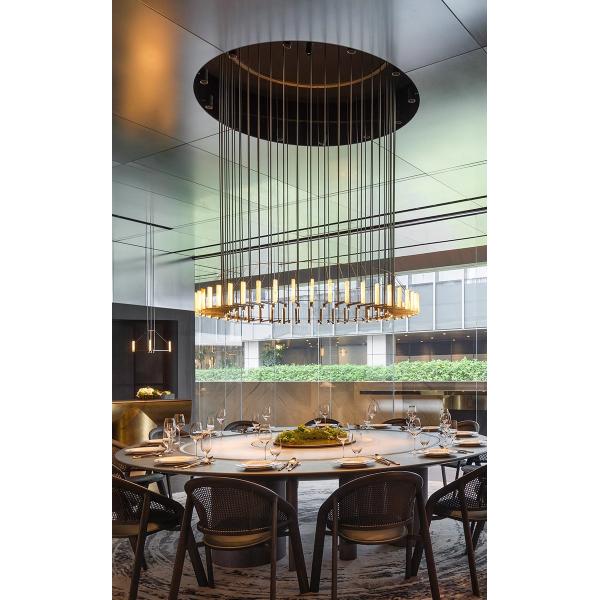 Специализированный современный большой мраморный подвесок Свет Скандинавский дизайн латунь Металл Столовая Кухня Гостиница Бар Внутреннее использование