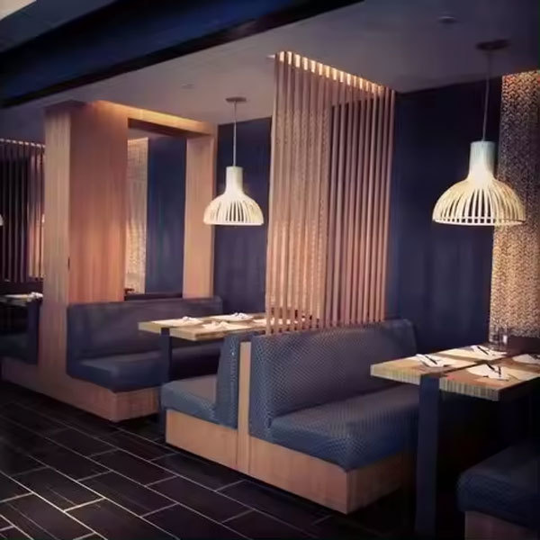 Cheap Dinner Modern Custom Upholstered Bench Banquette Restaurant Furniture Sofa Booth Seating Dining Sets