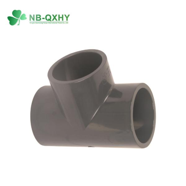 UV Radiation Pn16 Wall Thickness DIN Standard Plastic PVC Tee Elbow Coupling Pipe Fitting