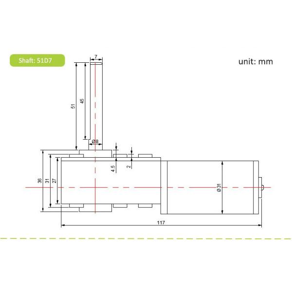 Мотора шестерни 7NM 12V замок собственной личности вращающего момента реверзибельного регулируемого высокий