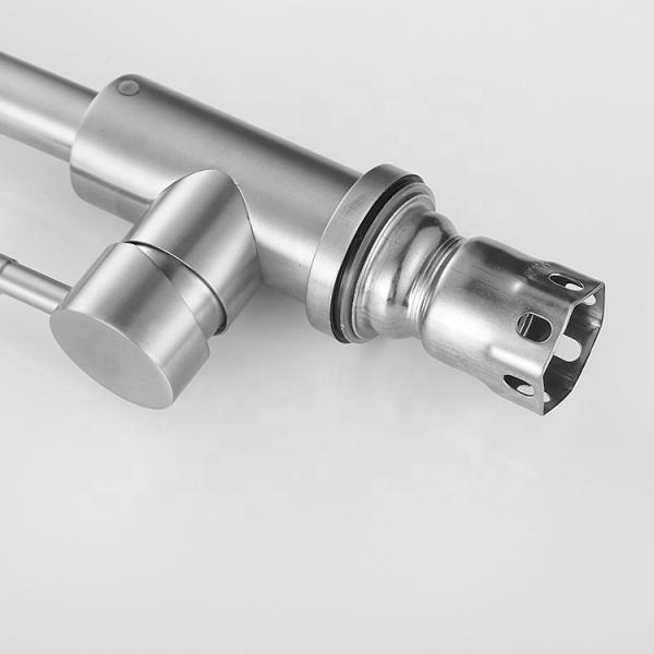 Water Saving Kitchen Sink Faucet with Polished Finish and Strong Cleaning Function
