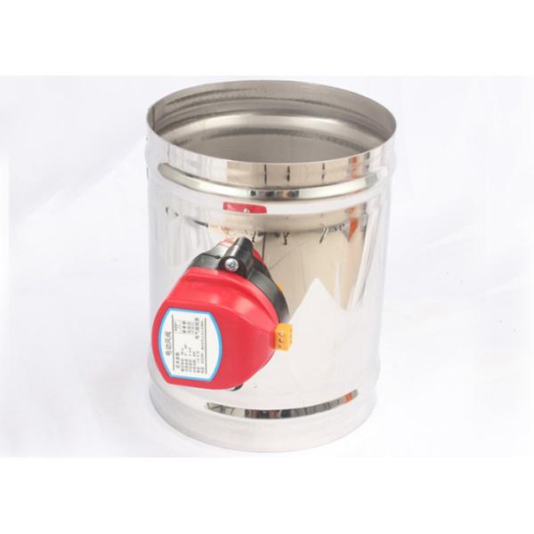 воздушный демпфер диаметра 125мм электрический, гальванизированная сталь и нержа