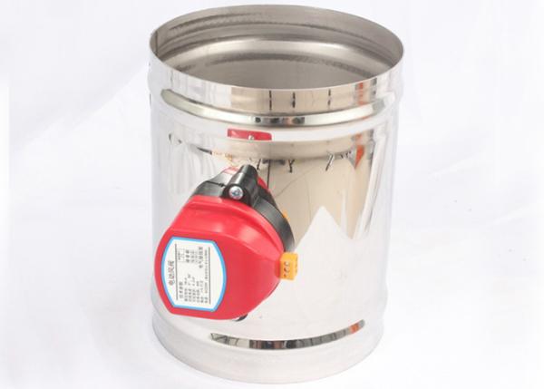 125mm Diameter Electric Air Damper , Galvanized Steel and Stainless Steel