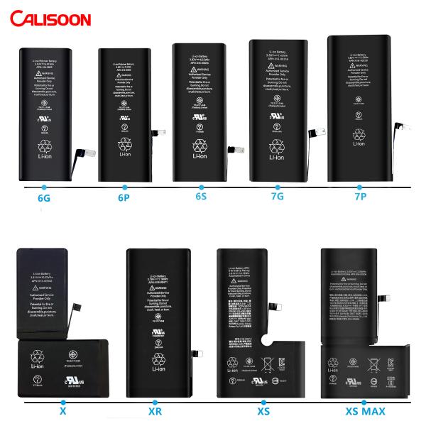 Bateria recarregável para celular 3.82V Para iPhone 6 6s 7 8 Plus X Xr Xs 11 12 Pro