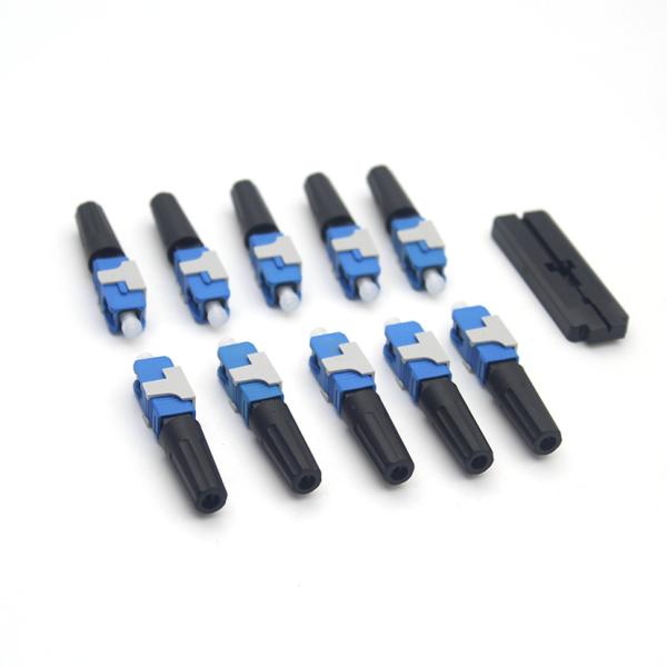 Conector óptico rápido para ligações FTTx sem fio