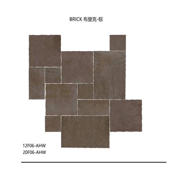 20 Millimeters Thick Outdoor Limestone Flooring Brick Brown External Limestone Tiles