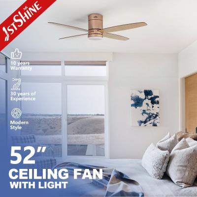 Ventilador de teto LED de 4 lâminas para interiores com iluminação apagável de 110-230V a comando remoto