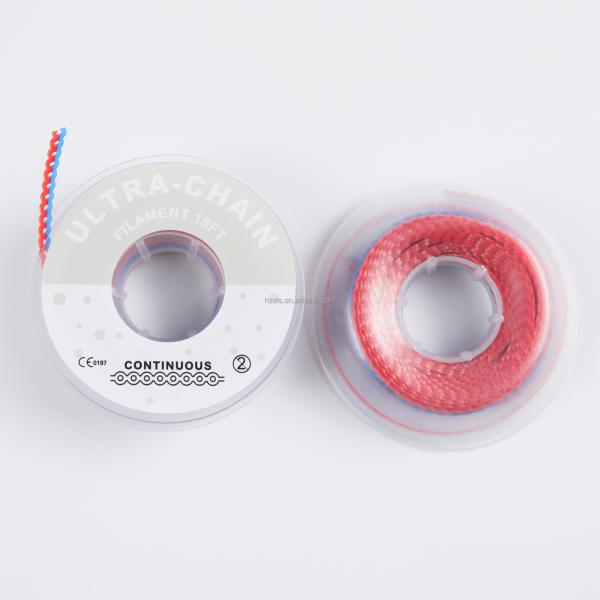 L' orthophonie élastique ligature des appareils orthopédiques bande de la chaîne transparente bleu rose