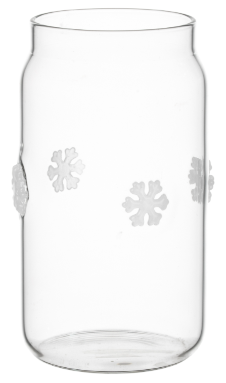 Custom Capacity Borosilicate Glass Cup For Drinking Cola Juice Milk Tea Christmas Gift