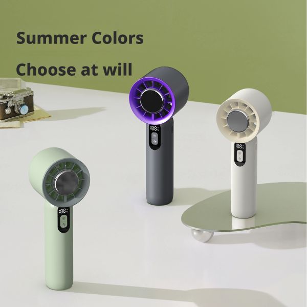 100 Speed High Speed Mini Portable Fan With 2000mAh Battery And Brushless Motor