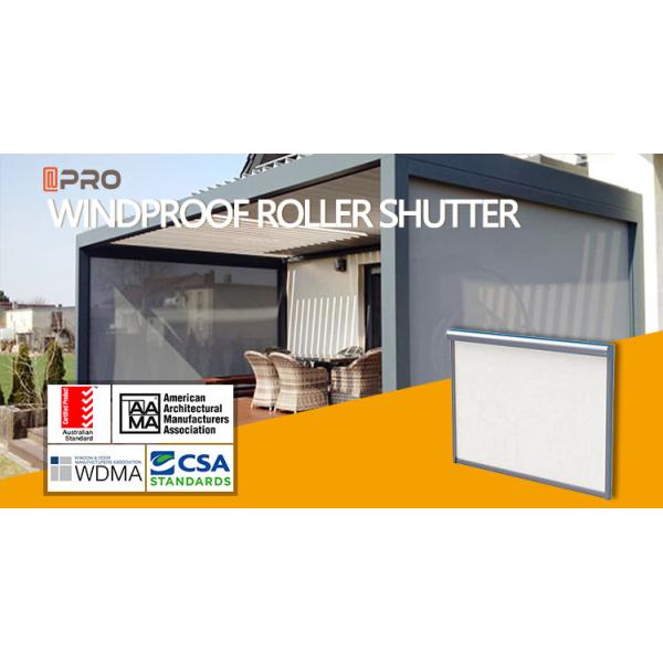 Garden Pergola Electric Roller Blinds Pvc Waterproof Sunscreen Outdoor Zip Screen