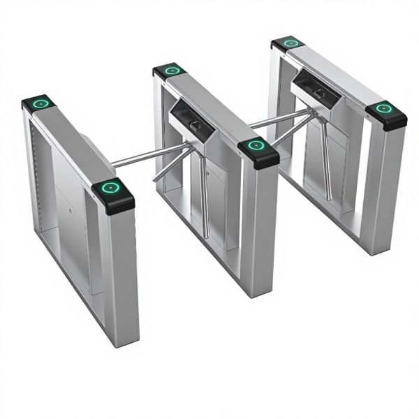 SUS304 Fully Automatic Tripod Turnstile Gate Face Recognition Access Control System