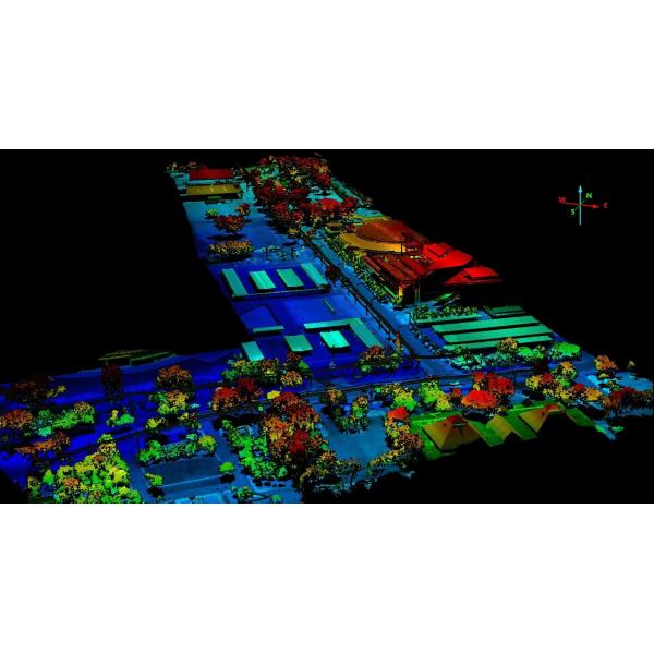 Университетское сотрудничество LiDAR Drone Scanner Geosun GS-100C+ High Precision IMU Color