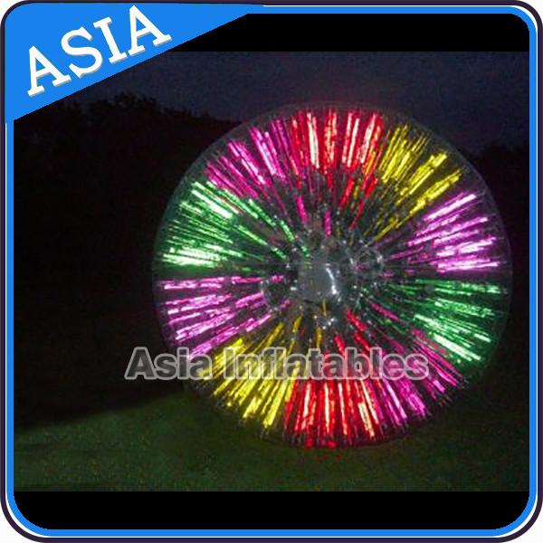 Popular Inflatable Zorb Ball , Glow Zorb Ball , Fluorescent Roller Ball