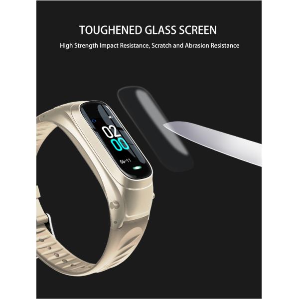 Smartwatch контроля B6 NFCHealth с наушником 0,96 Inc TPU bluetooth