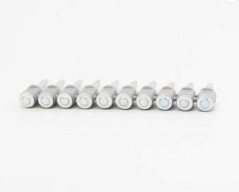 Dnc Drive Shot Pins Concrete Stainless Steel With Plastic Strip Smooth Shank