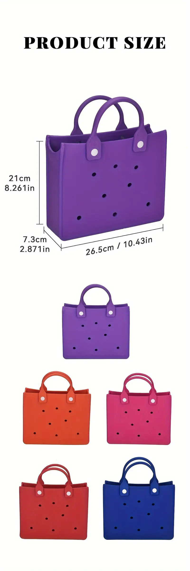 Lightweight Custom Promotion Gifts High Precision EVA Beach Bags Stylish