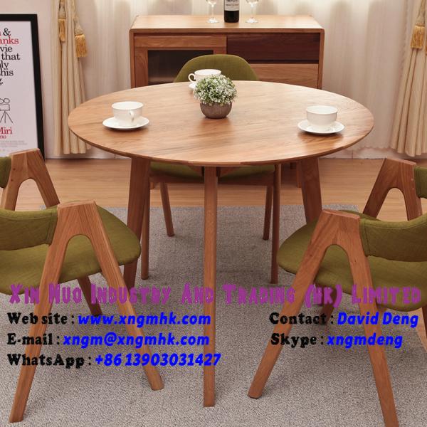 Economical and durable round oak green paint in the living room coffee table