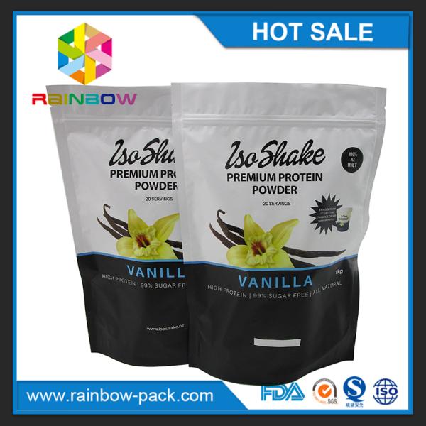 Свободный образец стоит вверх зиплок для порошка протеина вхэы 750г пакайнг с зазубриной разрыва