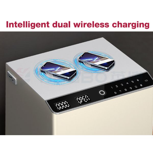 Heavy Duty Security Box Smart Safe Box with Dual Alarm & Inductive Charging