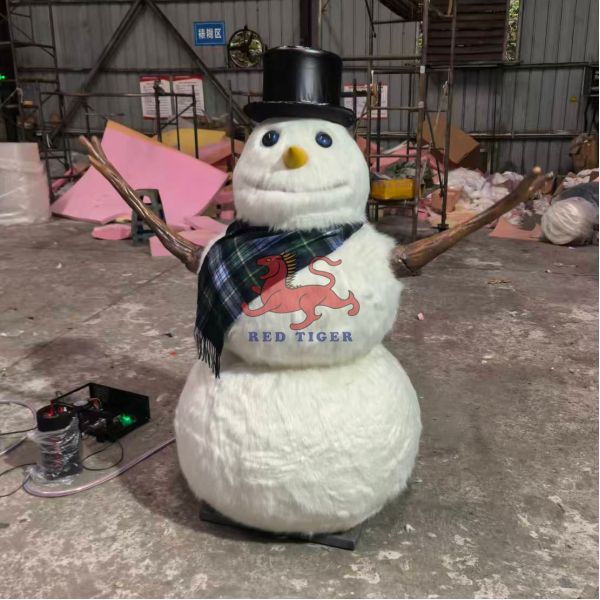 Amusement Park Animatronic Christmas Singing Cartoon Snowman for Sale