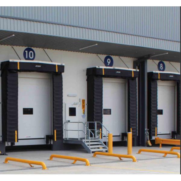 Retractable носка укрытия нагружая дока сопротивляясь ветру промышленной двери Pvc механическому анти-