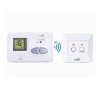 Riseem Contrôleur de température de couleur blanche chauffage numérique chambre réglable thermostat avec batterie