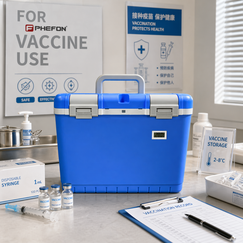 Temperature Display Optional Select Ice Medication Cold Box 2.5kg Thermal Carrier for Pharmaceutical Cold Chain Management