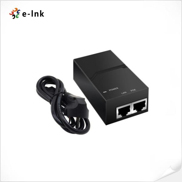 10/100/1000Mbps 24V 24W POE inyector con cable de alimentación