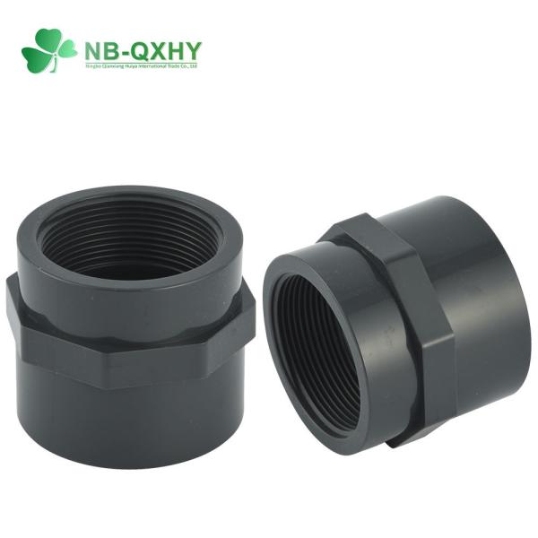 Thread Connection Gray DIN Pn16 Plastic PVC Pipe Fitting Water Supply Pipe Tube Fitting
