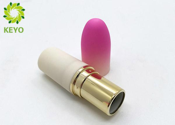 5g Bullet Shape Plastic Lipstick Tube Container With Soft Touch Surface