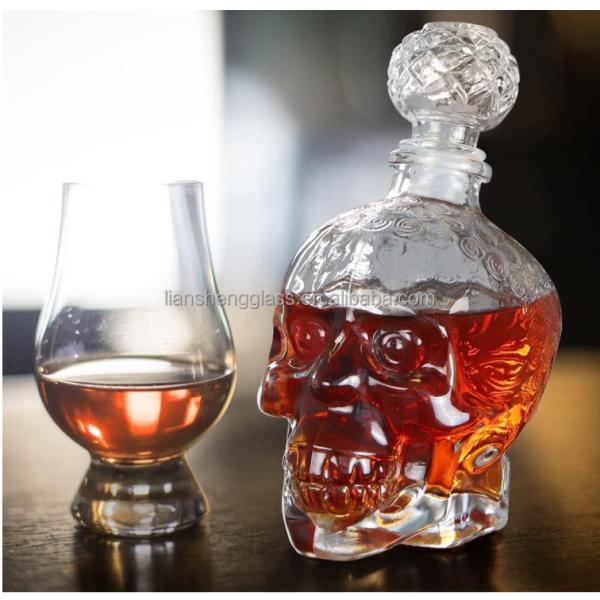 Body Material Glass Liquor Bottle with Acceptable Customer's Logo on Recycled Glass Bottle