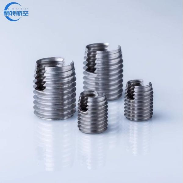 500pcs/bag Selftapping Slotted Insert Tangless Coils Screw Threaded Insert for