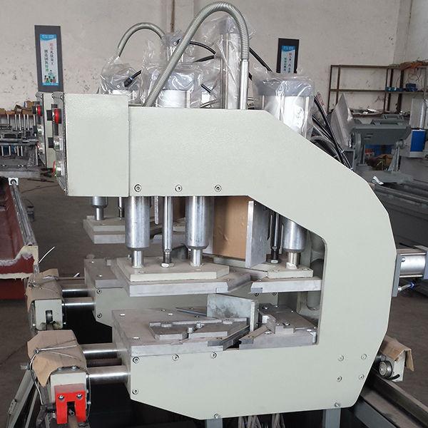 Two Head vinyl Upvc Window Profile Making Machine Welding Width Max.120mm