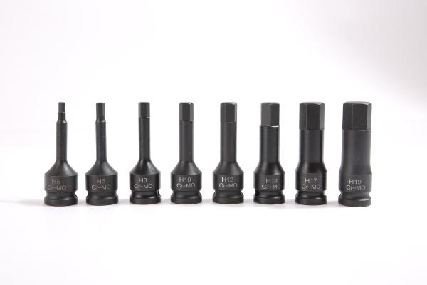 HEX Socket Features in 8PCS CR-MO Hexgagonal Sleeve Electric Tool and Car Repair Set