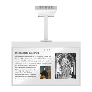 55 Inch OLED Transparent Display With Hanging Installation Ultra Slim Design