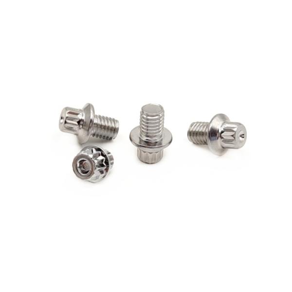 Chrome Plated Decorative Stainless Steel Security Screws  Aluminum Alloy Pedal Nail