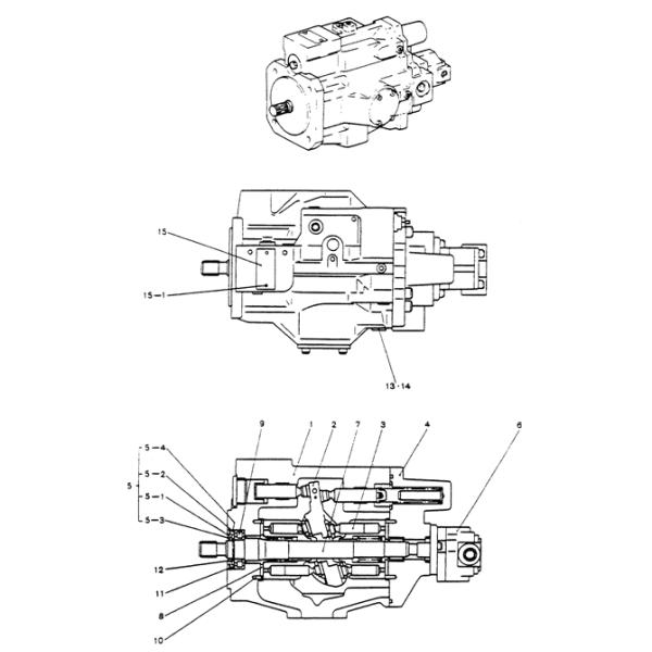Насос низкого давления A10VD43 насоса KOBELCO SK60 гидравлический пилотный 2437U386F1