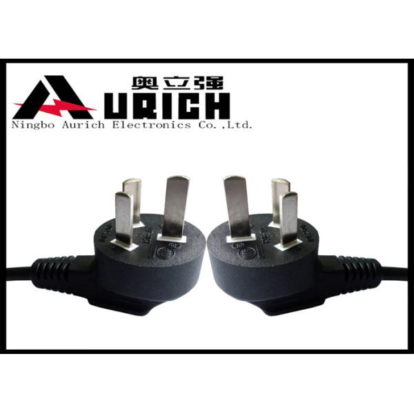 3 Conductor China Power Cord , Electrical Appliance 3 Pin Power Extension Cord