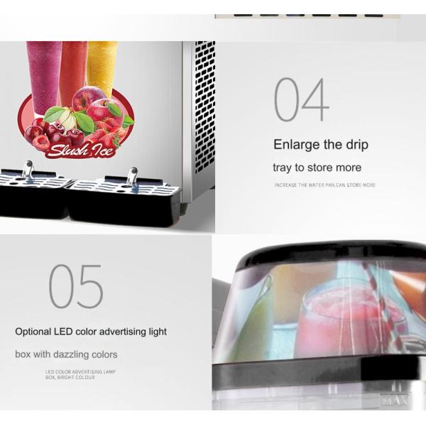 Commercial Slush Machine Vevor Frozen Drink Machine for Beverage Shops 43*55*80cm