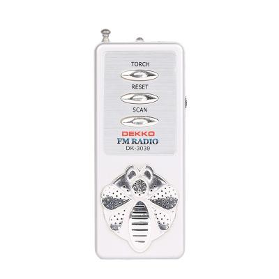 ABS FM Speaker Radio Wireless Speaker 3V With Stereo Earphone Portable